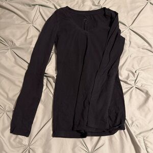 Active Basic Women's Charcoal Long Sleeve Top